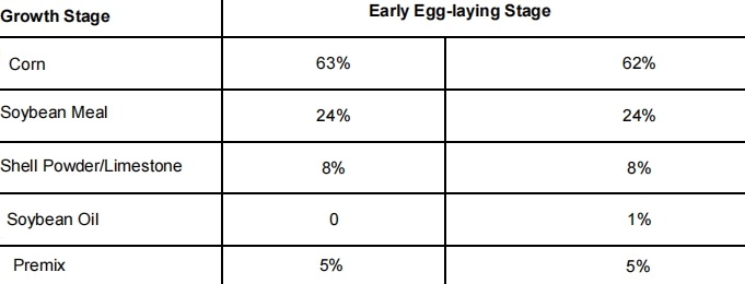 Compound feed for laying hens